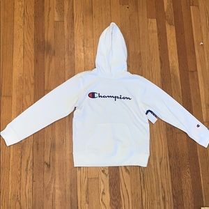 White Champion sweatshirt